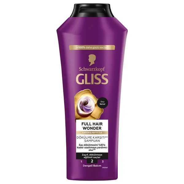 Gliss Full Hair Wonder Saç Dökülmesine Karşı 400 ml Şampuan - Görsel 6