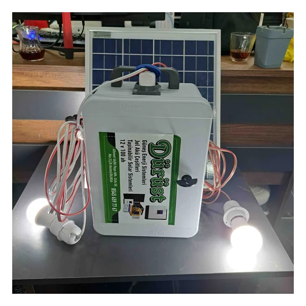 Lexron Taşınabilir Güneş Enerjili Solar Paket Telefon Şarjı ve Aydınlatma Paketi - Görsel 6