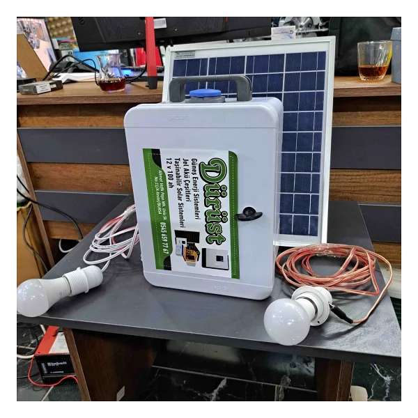 Lexron Taşınabilir Güneş Enerjili Solar Paket Telefon Şarjı ve Aydınlatma Paketi - Görsel 2