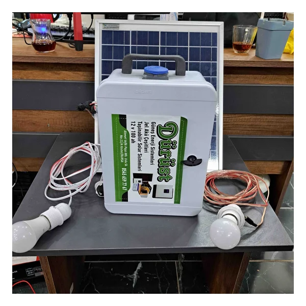 Lexron Taşınabilir Güneş Enerjili Solar Paket Telefon Şarjı ve Aydınlatma Paketi - Görsel 5