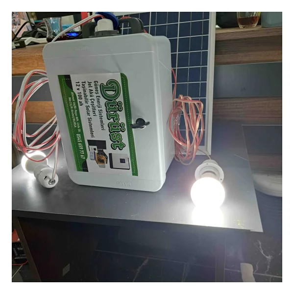 Lexron Taşınabilir Güneş Enerjili Solar Paket Telefon Şarjı ve Aydınlatma Paketi - Görsel 3