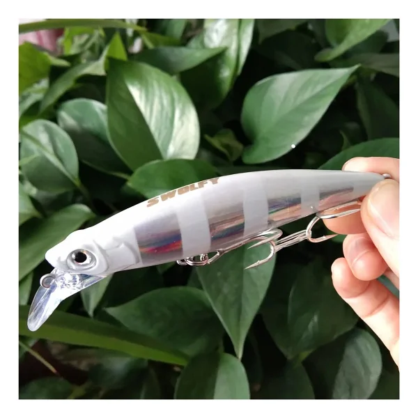 Tabaş Swolfy 3 Adet 9 cm 33G Batan Minnow Sabit Ağırlık Balıkçılık Cazibesi Wobbler Kıyı Kaya Alabalık Yem Yeni Aksesuarlar Mücadele - Görsel 2