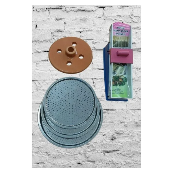 Yaprak Sarma Seti - 18 cm Taşı - Yaprak Sarma Makinesi - 20/22/24 cm Altlığı - Görsel 3