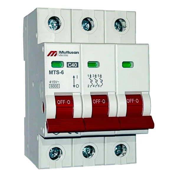 Mutlusan MTS06-3040C 3X40A 6ka C Tipi Otomatik Sigorta - Görsel 3