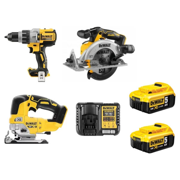 Dewalt DCD996NT+ DCS334NT + DCS565NT + 2 X 5 Ah Akü + Şarj Cihazı - Görsel 2