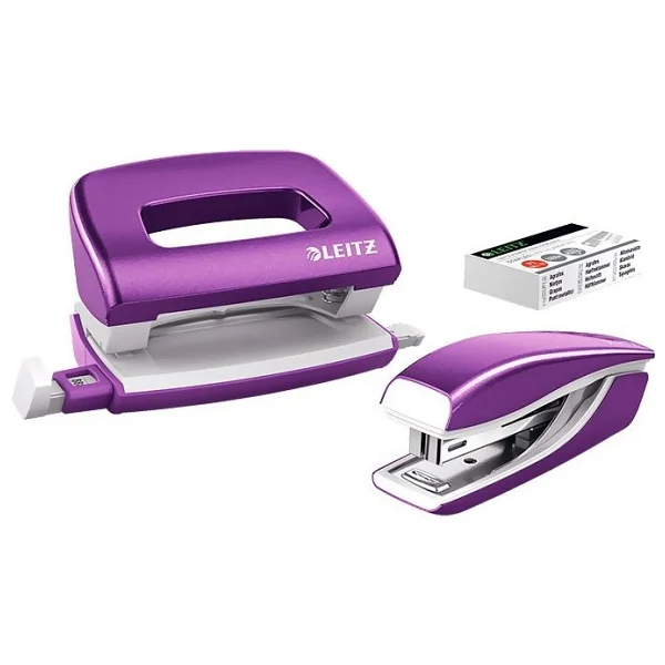 Leitz 5561 Wow Mini Metalik Sarı Zımba Delgeç Seti - Görsel 2