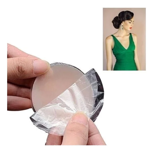 Buffer Silikon Göğüs Ucu Kapatıcı Gizleyici Bant Aparat Nipple Pad - Görsel 5