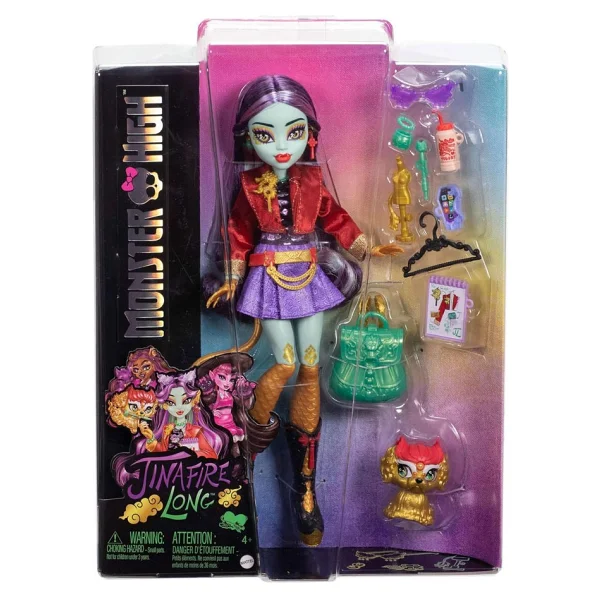 Monster High Acayip Havalı Arkadaşlar Jinafire Long Bebek HYV58 - Görsel 3