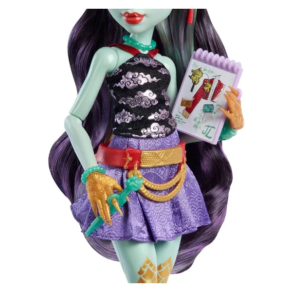 Monster High Acayip Havalı Arkadaşlar Jinafire Long Bebek HYV58 - Görsel 4