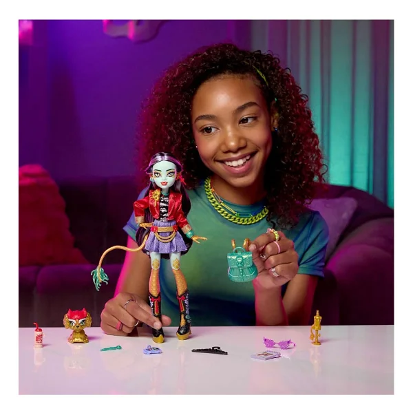 Monster High Acayip Havalı Arkadaşlar Jinafire Long Bebek HYV58 - Görsel 6