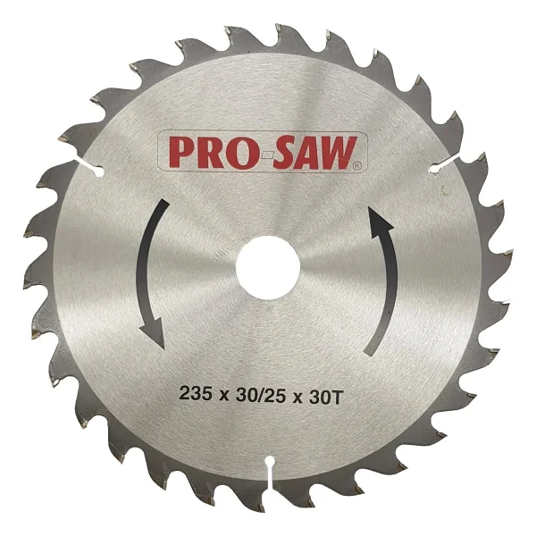 PRO-SAW PS51229 Ahşap Sunta Daire Testere Bıçağı 235 mm 30 Diş - Görsel 2