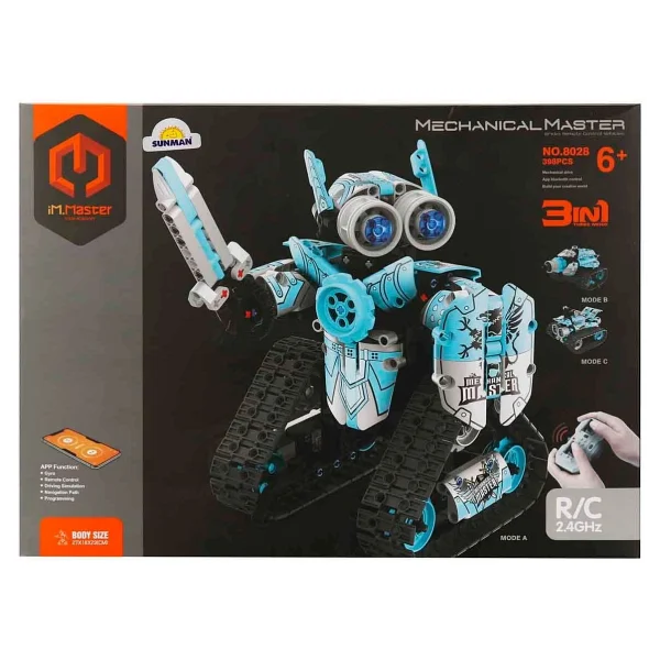 iM.Master IM8028 3 in 1 Uzaktan Kumandalı Robot Akrobasi Arabası 398 Parça Blok Oyuncak - Görsel 3