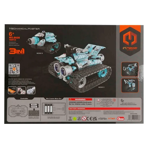 iM.Master IM8028 3 in 1 Uzaktan Kumandalı Robot Akrobasi Arabası 398 Parça Blok Oyuncak - Görsel 4