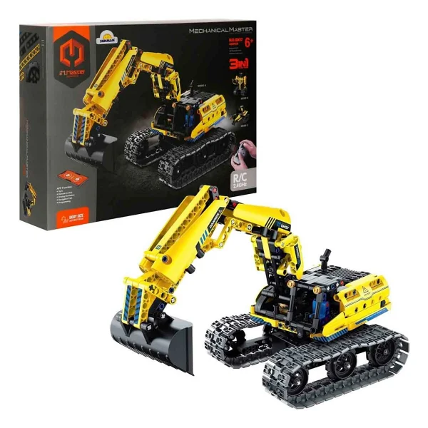iM.Master IM8037 3 in 1 Uzaktan Kumandalı Ekskavatör ve Robot 430 Parça Blok Oyuncak - Görsel 5