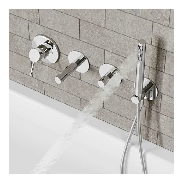 VitrA A45543 Origin 1F Krom El Duş Takımı - Görsel 5