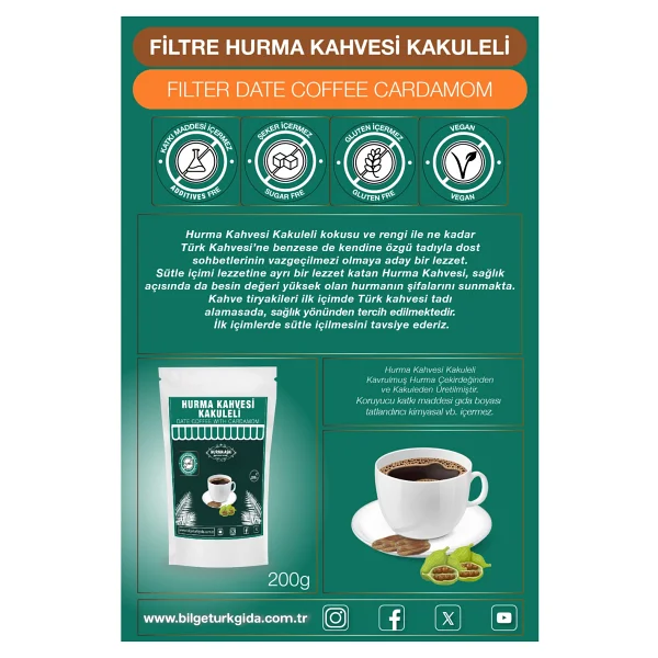 Hurma Aşkı Hurma Kahvesi Kakule 200 Gr - Görsel 3