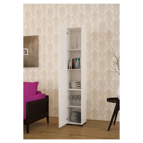 Modilayn Banyo Dolabı Çok Amaçlı Dolap 5 Raflı Mutfak Dolabı Ofis Dolabı Tek Kapaklı - Görsel 2