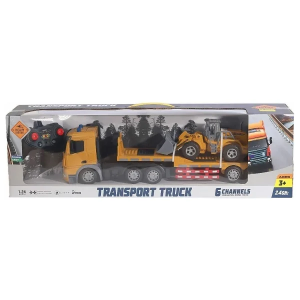 Ht079 Kumandalı Şarjlı Işıklı Transporter Tır 1:24 -canem Çok Renkli - Görsel 2