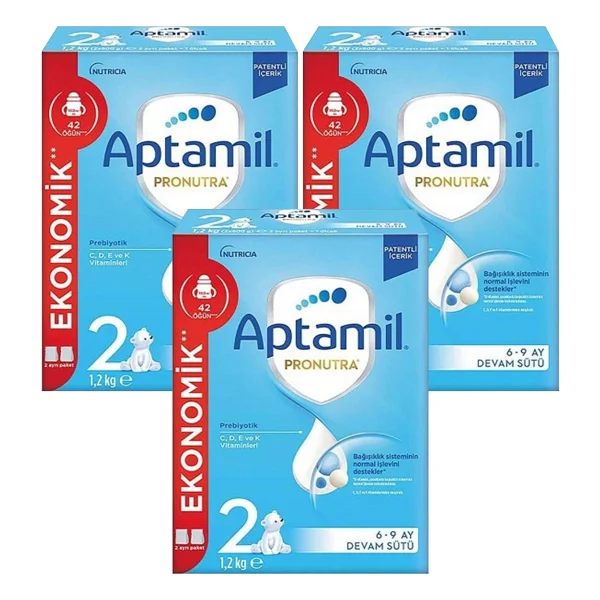 Aptamil 2 Devam Sütü 1200 gr 3 Adet - Görsel 2