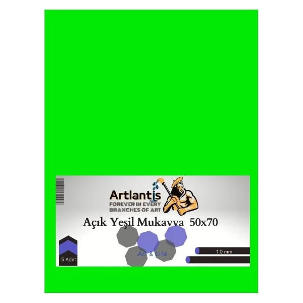 Artlantis Beyaz Renkli Mukavva 50X70 5 Adet Artlantis Renkli Mukavva 5 Adet - standart - Görsel 2