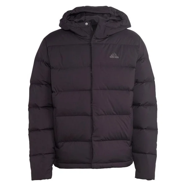Adidas Helionic Down HN5640 Kapüşonlu Siyah Erkek Şişme Mont - Görsel 2