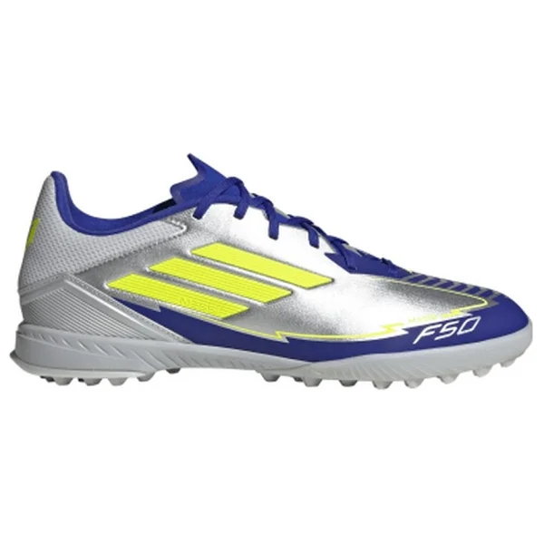 Adidas F50 League Messi TF IH0919 Gri-Mavi Erkek Halı Saha Ayakkabı - Görsel 7