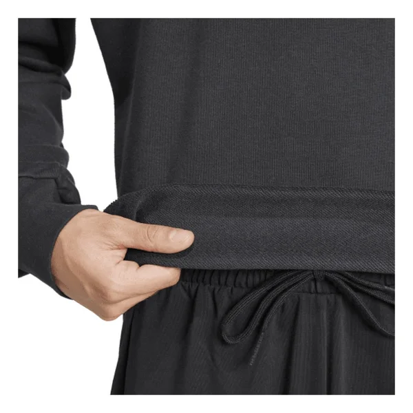 Adidas Essentials 3-Stripes French Terry JE6372 Siyah Erkek Sweatshirt - Görsel 4