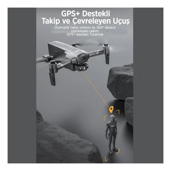SJRC F22 S2 Pro Plus Combo 4K Drone - Görsel 6
