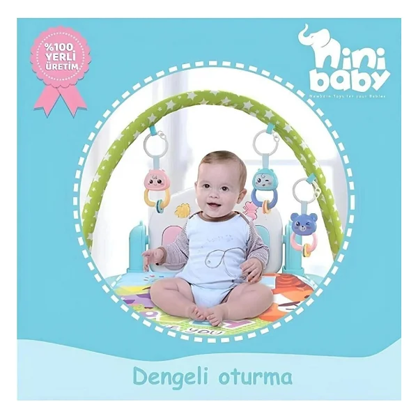 Ninibaby Oyuncak Piyanolu Bebek Halısı - 33 x 43 cm - Renkli - Görsel 5