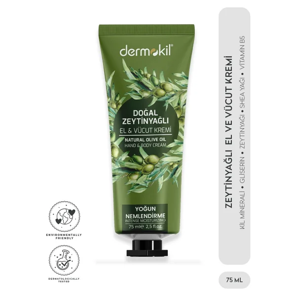 Dermokil Zeytinyağı El ve Vücut Kremi 75 ml - Görsel 7