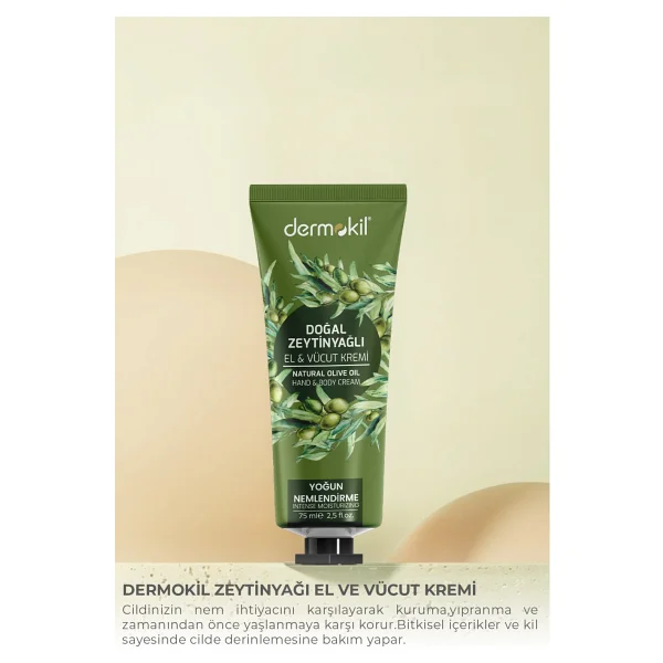 Dermokil Zeytinyağı El ve Vücut Kremi 75 ml - Görsel 2