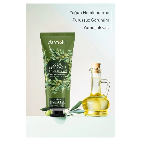 Dermokil Zeytinyağı El ve Vücut Kremi 75 ml - Görsel 3