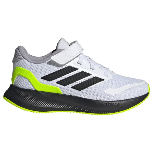Adidas Runfalcon 5 EL JP5149 Beyaz-Siyah-Yeşil Çocuk Koşu Ayakkabısı - Görsel 9