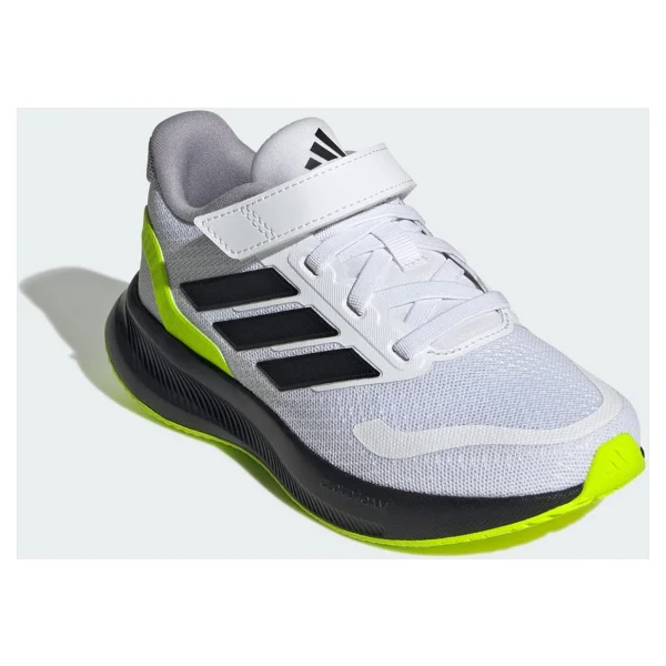 Adidas Runfalcon 5 EL JP5149 Beyaz-Siyah-Yeşil Çocuk Koşu Ayakkabısı - Görsel 2
