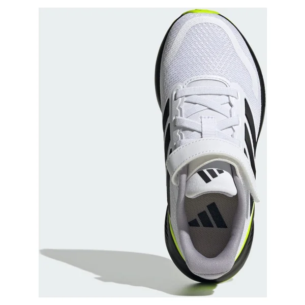 Adidas Runfalcon 5 EL JP5149 Beyaz-Siyah-Yeşil Çocuk Koşu Ayakkabısı - Görsel 3
