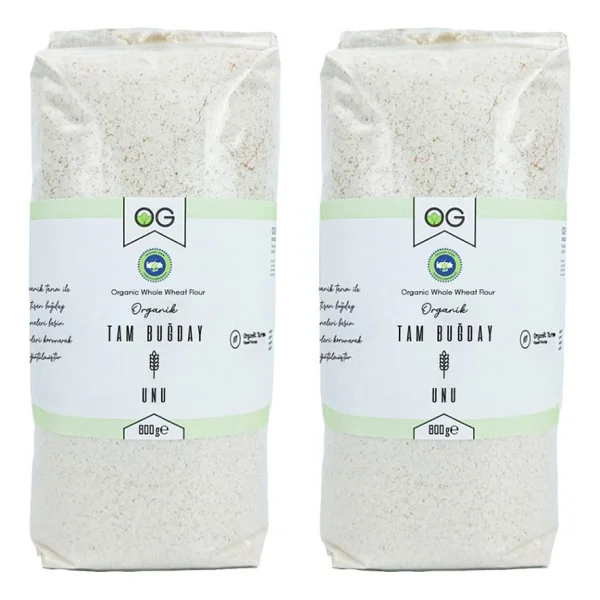 OG Natural 800 gr 2'li Organik Tam Buğday Unu - Görsel 2