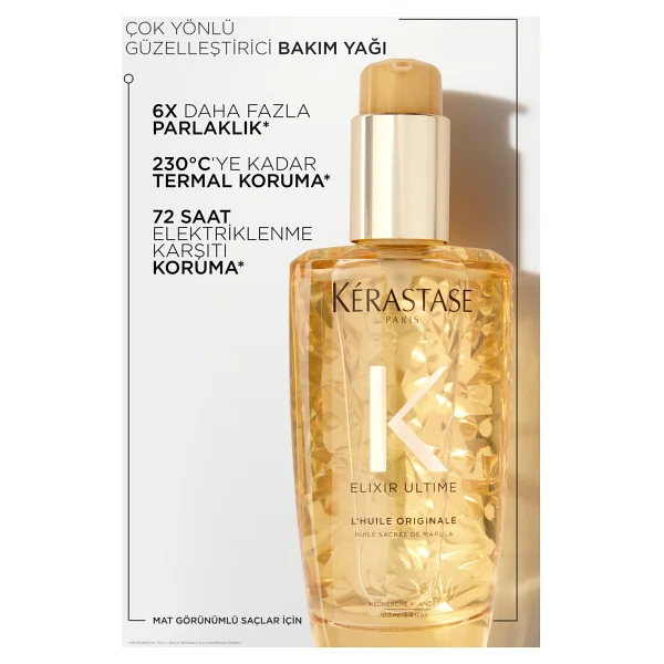 Kerastase Elixir Ultime L'Huile Originale 100 ml Saç Bakım Yağı - Görsel 2