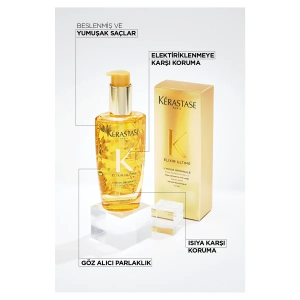 Kerastase Elixir Ultime L'Huile Originale 100 ml Saç Bakım Yağı - Görsel 4