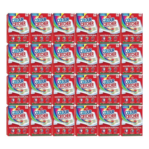 K2R Colour Catcher Renk Koruyucu Mendil 480 Li Ekonomik Pk (24PKx20) - Görsel 3
