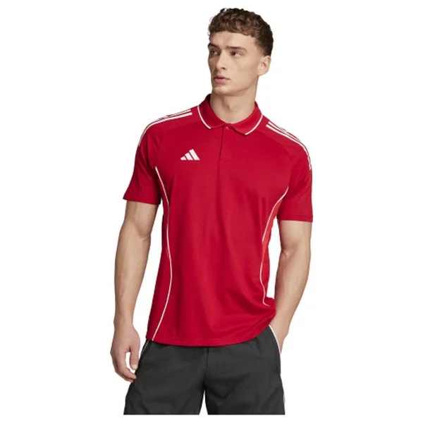 Adidas Tiro 25 Competition JY1805 Koyu Kırmızı Kısa Kollu Polo Yaka Erkek Spor Tişört - Görsel 2
