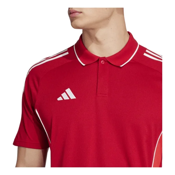Adidas Tiro 25 Competition JY1805 Koyu Kırmızı Kısa Kollu Polo Yaka Erkek Spor Tişört - Görsel 5