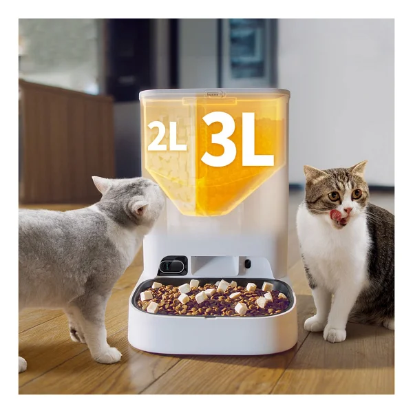 Petkit Yumshare Kameralı Çift Hazneli Akıllı Mama Kabı (Petkit Türkiye Garantili) - Beyaz - Görsel 8