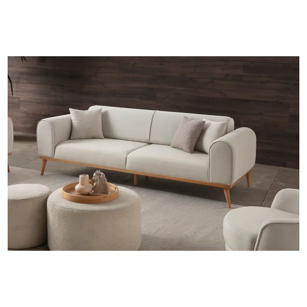 Edsy Home Rebull 3+3+1 Koltuk Takımı Krem Renk - Bej - Görsel 4