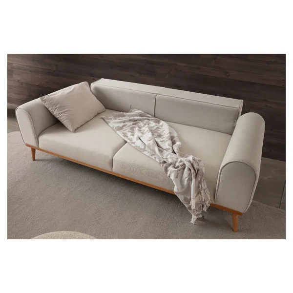 Edsy Home Rebull 3+3+1 Koltuk Takımı Krem Renk - Bej - Görsel 5