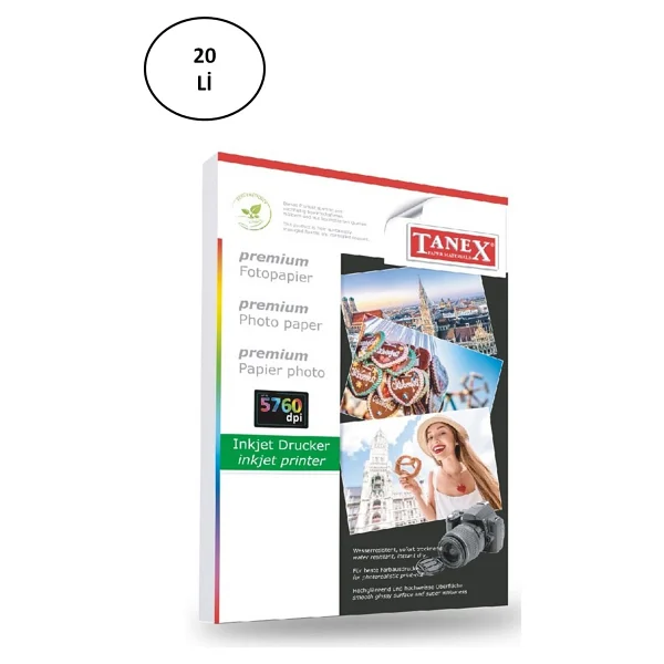 Tanex Fotoğraf Kağıdı A4 240 gr 240 mm x 297 mm 20 Sayfa - Görsel 2