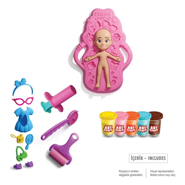 Art Craft Bebek Giydirme Hamur Seti 280 gr 03943 - Görsel 3