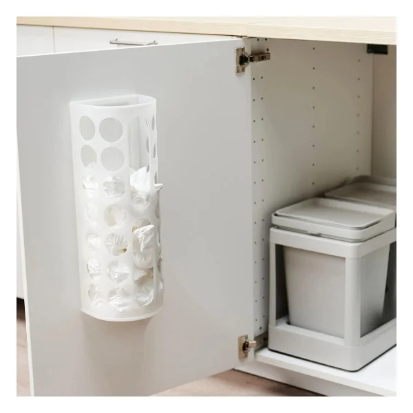 IKEA Beyaz Naylon Poşetlik 45X16X13 cm Ikea Torba Toplayıcı Büyük Boy Plastik Poşet Organizeri - Görsel 6