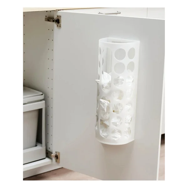 IKEA Beyaz Naylon Poşetlik 45X16X13 cm Ikea Torba Toplayıcı Büyük Boy Plastik Poşet Organizeri - Görsel 4