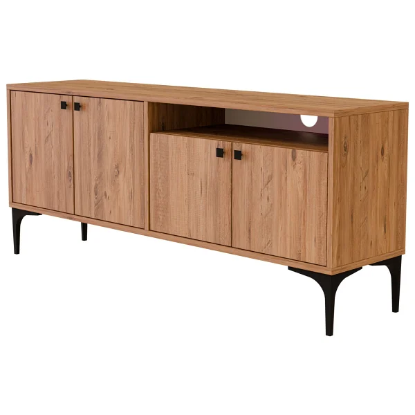 Mezza 1540 Artemıs 139 cm Tv Ünitesi Atlantik Çam - Meşe - Görsel 7