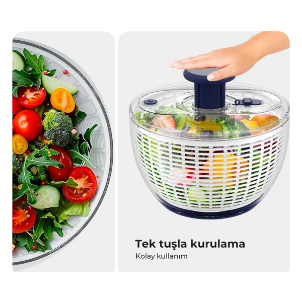 Fabcio MagicMom Çelik Salata Kurutucu - Görsel 3